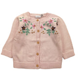 NAME IT carsigan tinta unita con ricami Rosa per Neonata 13231268 ROSA NAME IT 
