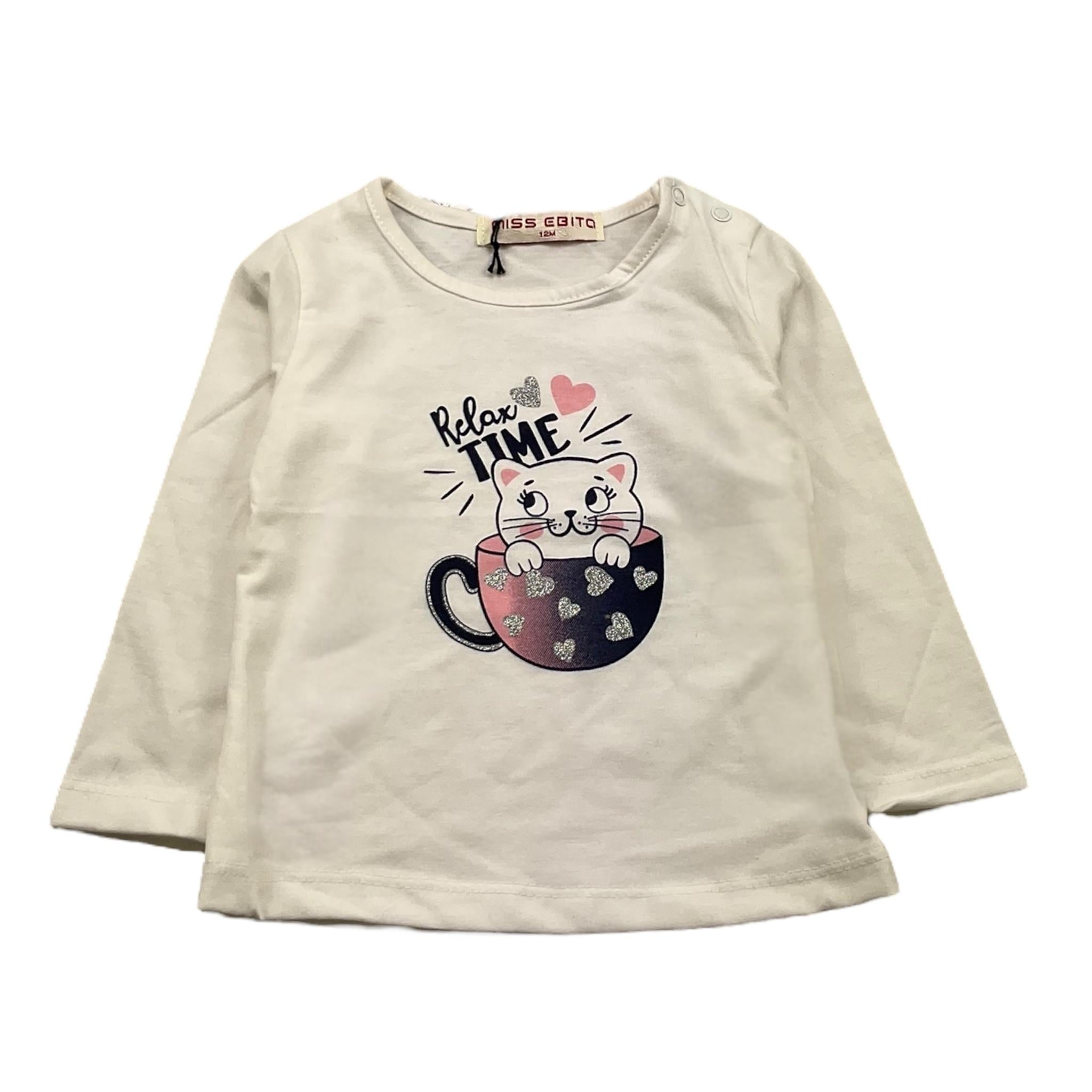 EBITA shirt girocollo tinta unita Bianco per Neonata SHRV BIANCO EBITA 