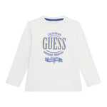 GUESS shirt girocollo tinta unita con stampa Bianco per Neonato N4YI30K8HM4 BIANCO GUESS 