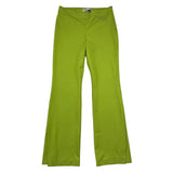 Gaelle Solid Color Pants with Adjustable Waist Acid Green for Girls