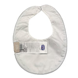 Chicco Plain Bib With Contrasting Print White For Newborn