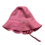 Paz Rodriguez Solid Color Hat With Pink Laces For Baby Girl
