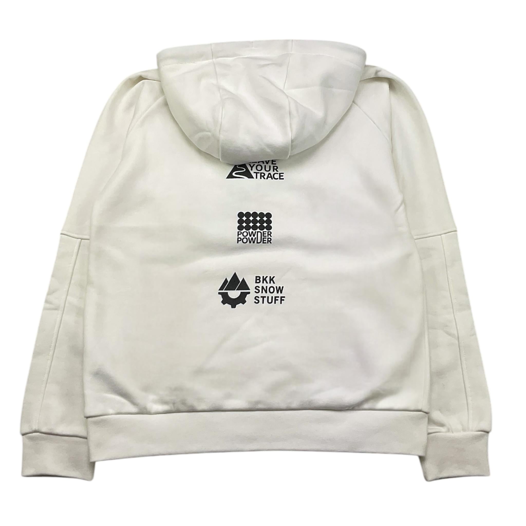 BiKKEMBERGS felpa chiusa con cappuccio tinta unita con stampa Bianco per Bambino BK2681 BIANCO BiKKEMBERGS 