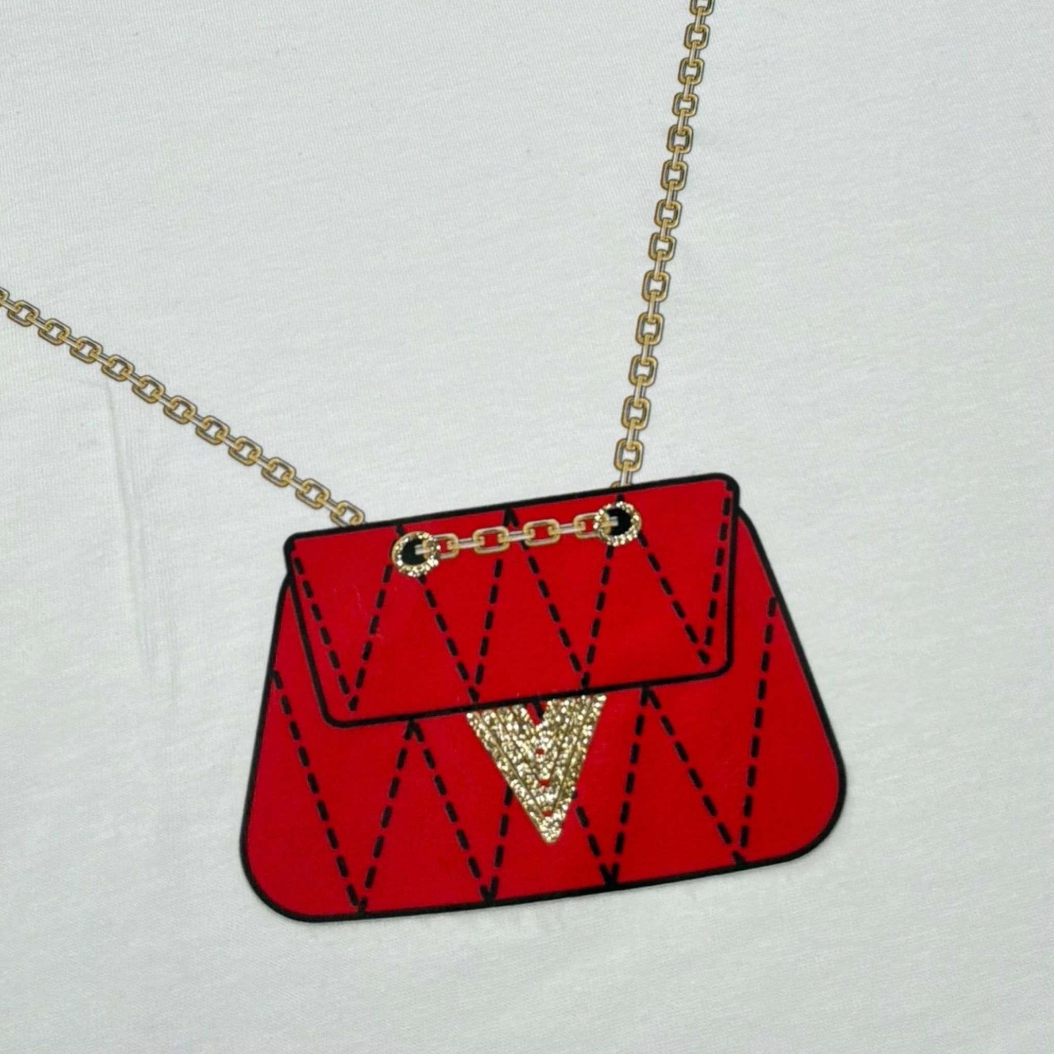 Vicolo T-Shirt Girocollo Tinta Unita con Stampa per Bambina 3146MZ00225X BIANCO VICOLO 