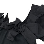 Please T-Shirt Tinta Unita con Applicazioni per Bambina MB32070G73 NERO PLEASE 