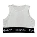 Refrigiwear Top Tinta Unita con Elastico Logato per Bambina 341YRFJS25X BIANCO REFRIGIWEAR 