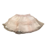 Liu Jo Solid Color Skirt with Ruffles and Elastic Waist Pink for Girls