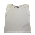 Liu Jo T-Shirt Girocollo Tinta Unita con Logo per Bambina GA4224 BIANCO LIU JO 