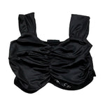 Marc Ellis Top Tinta Unita con Arricciatura per Bambina JMJTP01210 NERO MARC ELLIS 