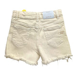 Vicolo Short Solid Color With Adjustable Waist Cream For Girls