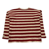 @MADILLY maglia fantasia a righe girocollo Rosso/beige per Bambino 02033 ROSSO/BEIGE @MADILLY 