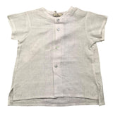 Zero Ampere Shirt Half Sleeve Solid Color White For Newborn