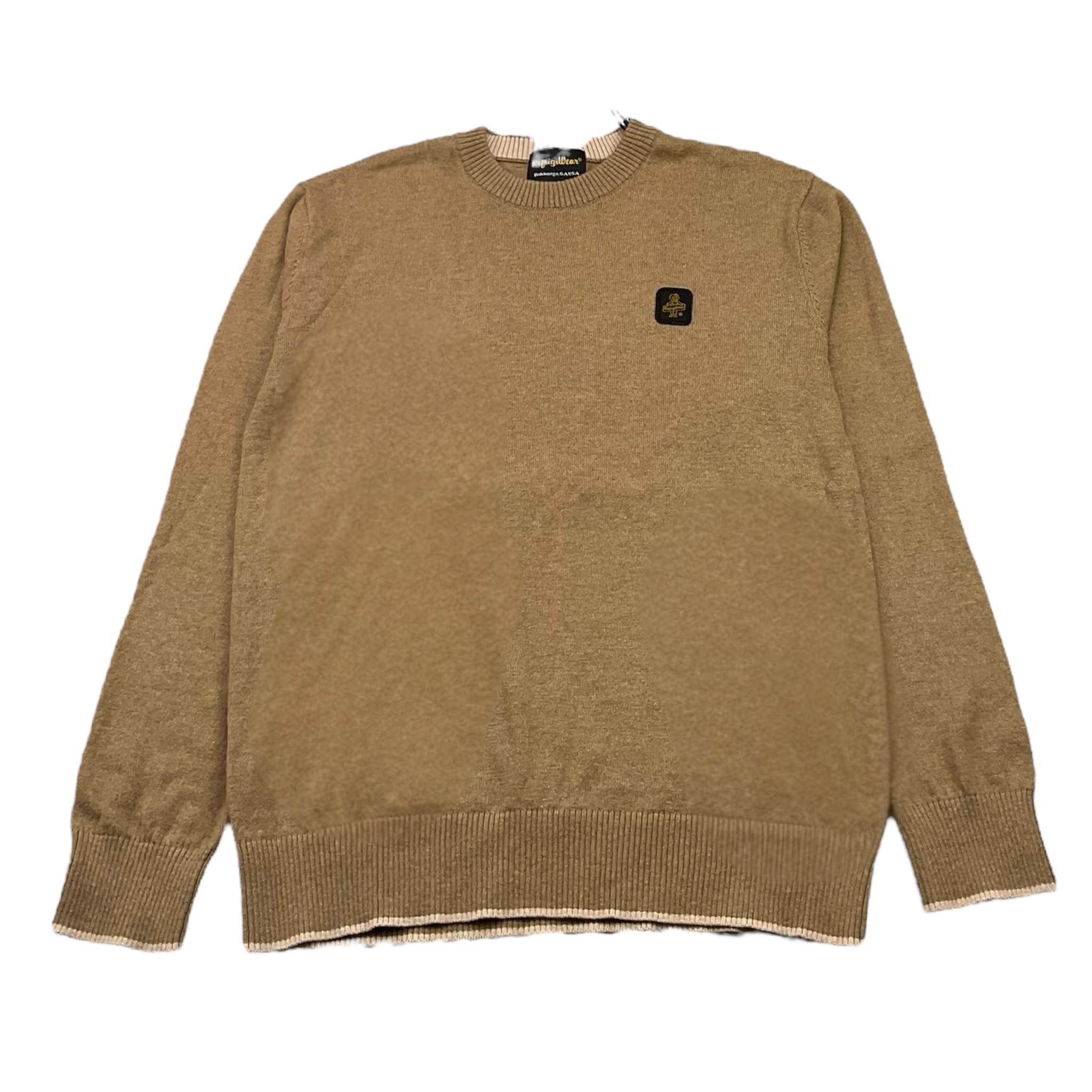 REFRIGIWEAR maglia girocollo tinta unita con logo Beige per Bambino RW747 BEIGE REFRIGIWEAR 