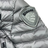 BLAUER giubbino tinta unita con zip e cappuccio Grigio per Neonato 23WBLKC02228 GRIGIO BLAUER 