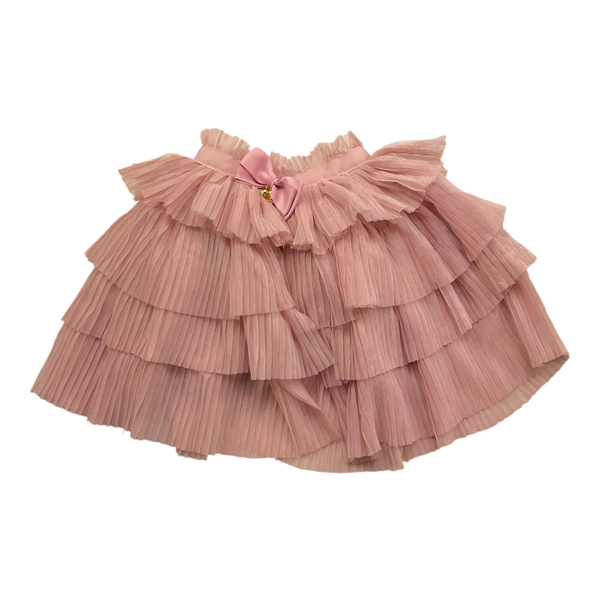 ANGEL'S FACE mantella tinta unita con fiocco Rosa per Neonata CAPEPLEATED ROSA ANGEL'S FACE 