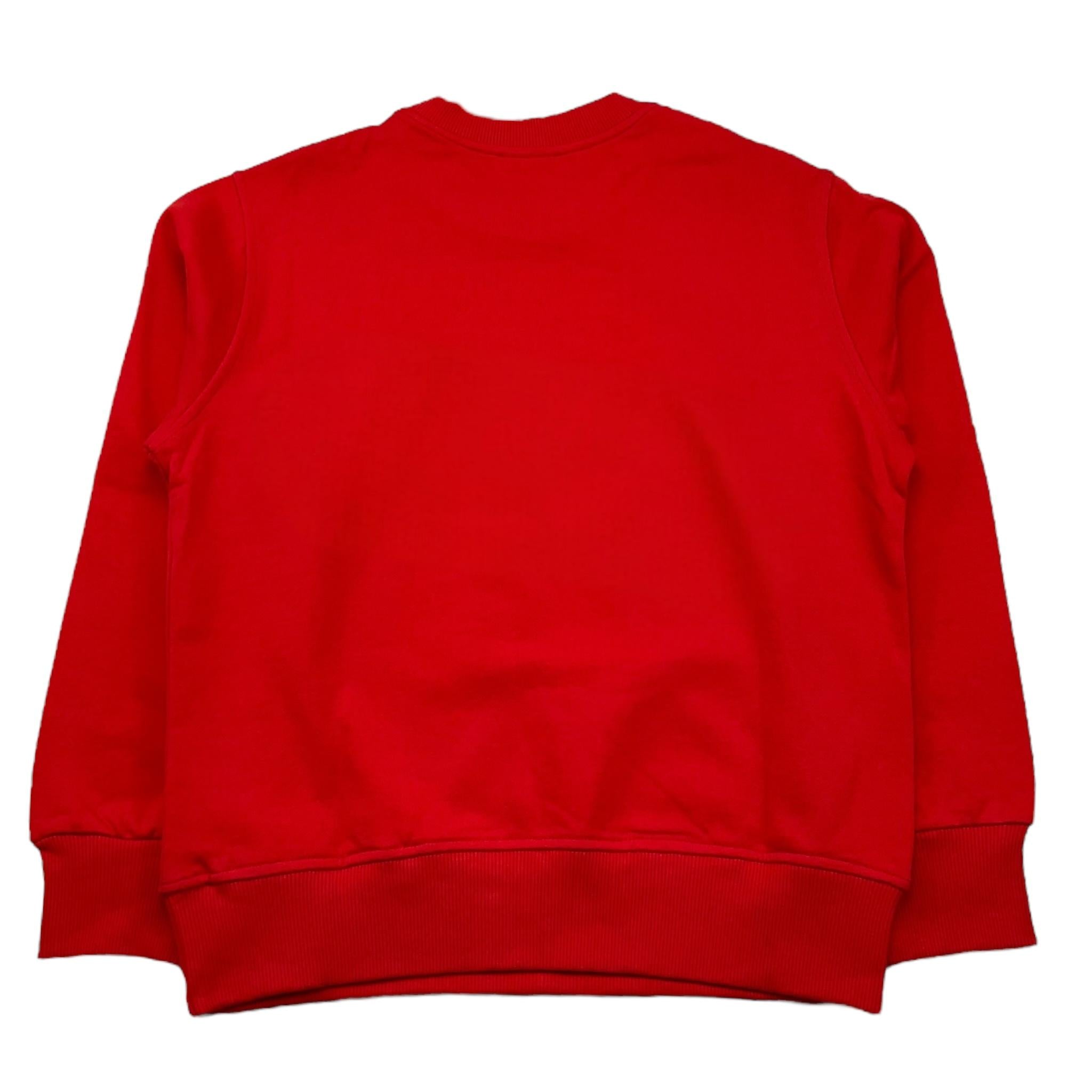 DIESEL felpa chiusa girocollo tinta unita con logo Rosso per Bambino J02040 ROSSO DIESEL 