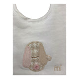 MARLU' bavetta tinta unita con stampa  Bianco per Neonata IB58BAVMF BIANCO MARLU' 