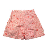 Simonetta Short Solid Color With Pink Applications For Girls