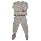 Le Bebe Completo 2 Pezzi Shirt-Ghettina Tinta Unita per Neonato LBG6270 BEIGE LE BEBE 