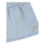 Levi'S Abito Giromanica Tinta Unita con Ricami per Bambina 3EM227 AZZURRO LEVI'S 
