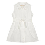 Michael Kors Abito Giromanica Tinta Unita con Ricami per Neonata R30309 BIANCO MICHAEL KORS 