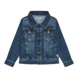 Guess Giubbino In Denim Tinta Unita con Stelle per Neonata N0BL08D4H60 BLU GUESS 