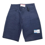 Cesare Paciotti Bermuda Shorts Solid Color With Adjustable Waistband Blue For Boys