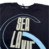 Siviglia T-Shirt Girocollo Tinta Unita con Stampa per Bambino SVJTS17208 BLU SIVIGLIA 