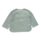 Teddy E Minou Long Sleeve Solid Green Shirt For Newborn