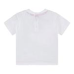 Guess T-Shirt Girocollo Tinta Unita con Stampe per Neonato N5RI11K8HM4 BIANCO GUESS 