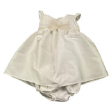 La Stupenderia Solid Color Sleeveless Dress With White Culotte For Newborn