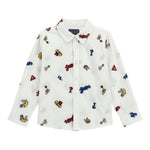GUESS camicia manica lunga tinta unita con ricami Bianco per Bambino N4YH00WBH BIANCO GUESS 