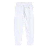 Golden Goose Solid Color Tracksuit Pants With Contrasting Stars White For Kids