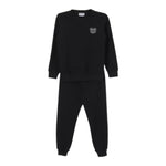 ICEBERG completo 2 pezzi felpa-pantalone tinta unita Nero per Bambino HUK040 NERO ICEBERG 