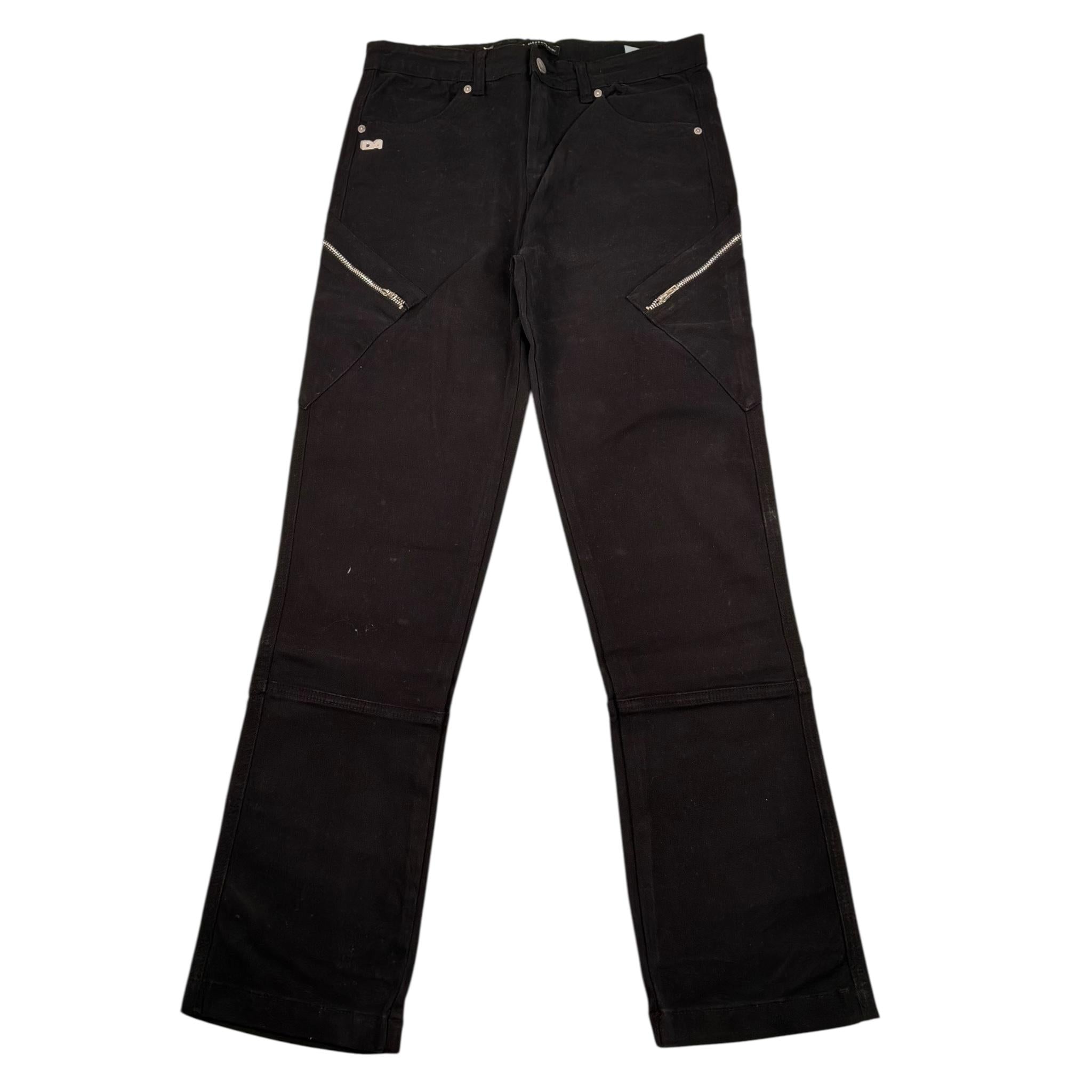Daniele Alessandrini Pantalone Tinta Unita con Zip Laterali per Bambino 1231P00025 NERO DANIELE ALESSANDRINI 
