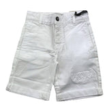 Iceberg Bermuda Shorts Solid Color with Adjustable Waist White for Newborns