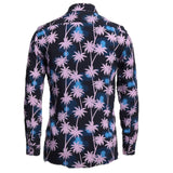 Daniele Alessandrini Long Sleeve Shirt Palms Pattern Multicolor For Boys