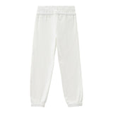N°21 Solid Color Tracksuit Trousers With Elastic Waist White For Boys