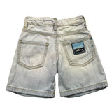 Yes London Ripped Denim Bermuda Shorts Plain Blue For Baby