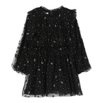 LIU JO abito manica lunga tinta unita in tulle Nero per Bambina KF4102X NERO LIU JO 