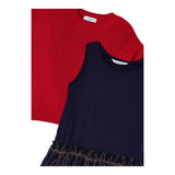 MAYORAL set abito maglia-abito bicolore  Rosso/blu  per Bambina 4912X ROSSO/BLU MAYORAL 