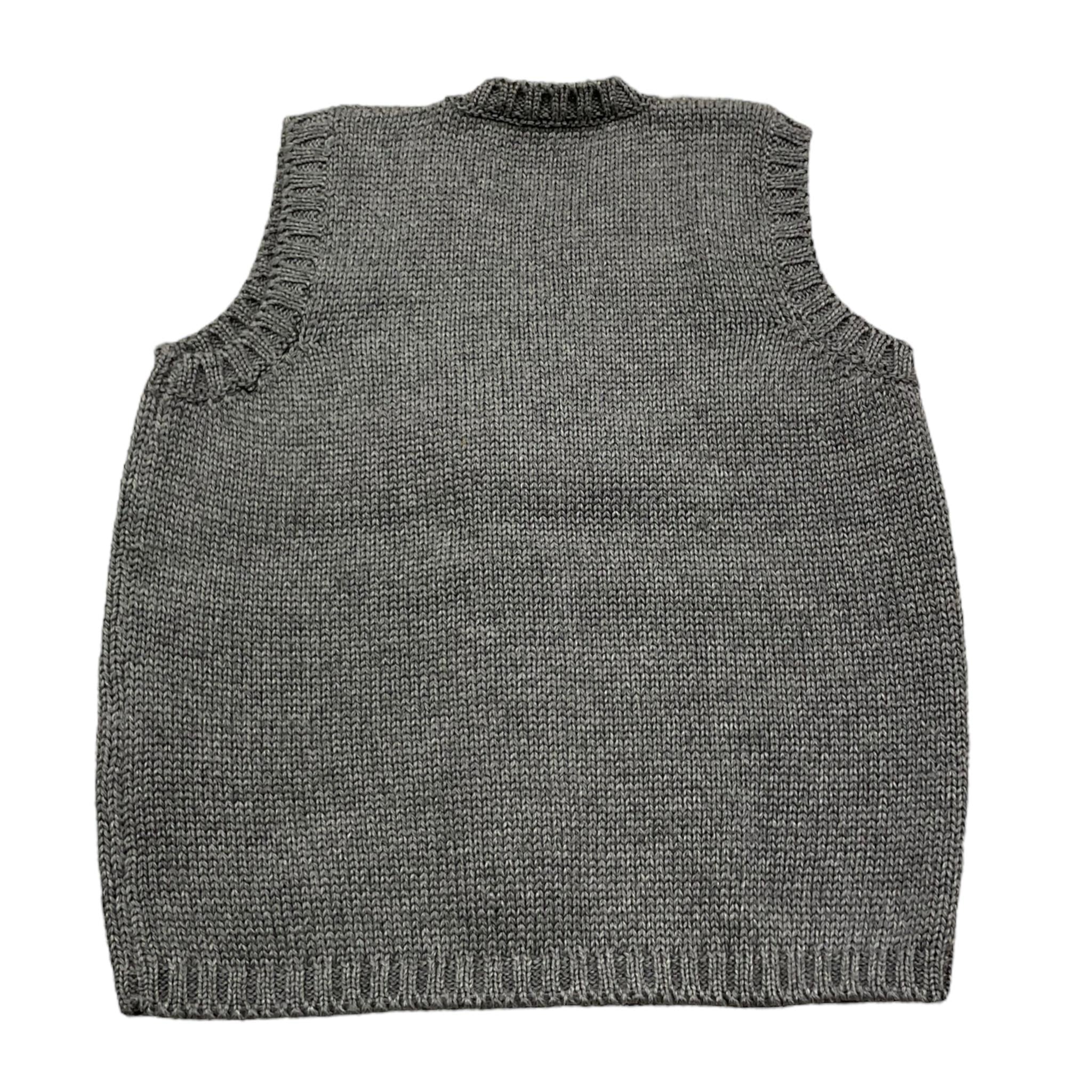 COLIBRI gilet tinta unita in maglia Grigio per Neonato 9MGILET GRIGIO COLIBRI 