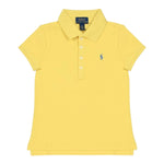 Ralph Lauren Polo Mezza Manica Tinta Unita con Logo per Neonata 312698589132N GIALLO RALPH LAUREN 