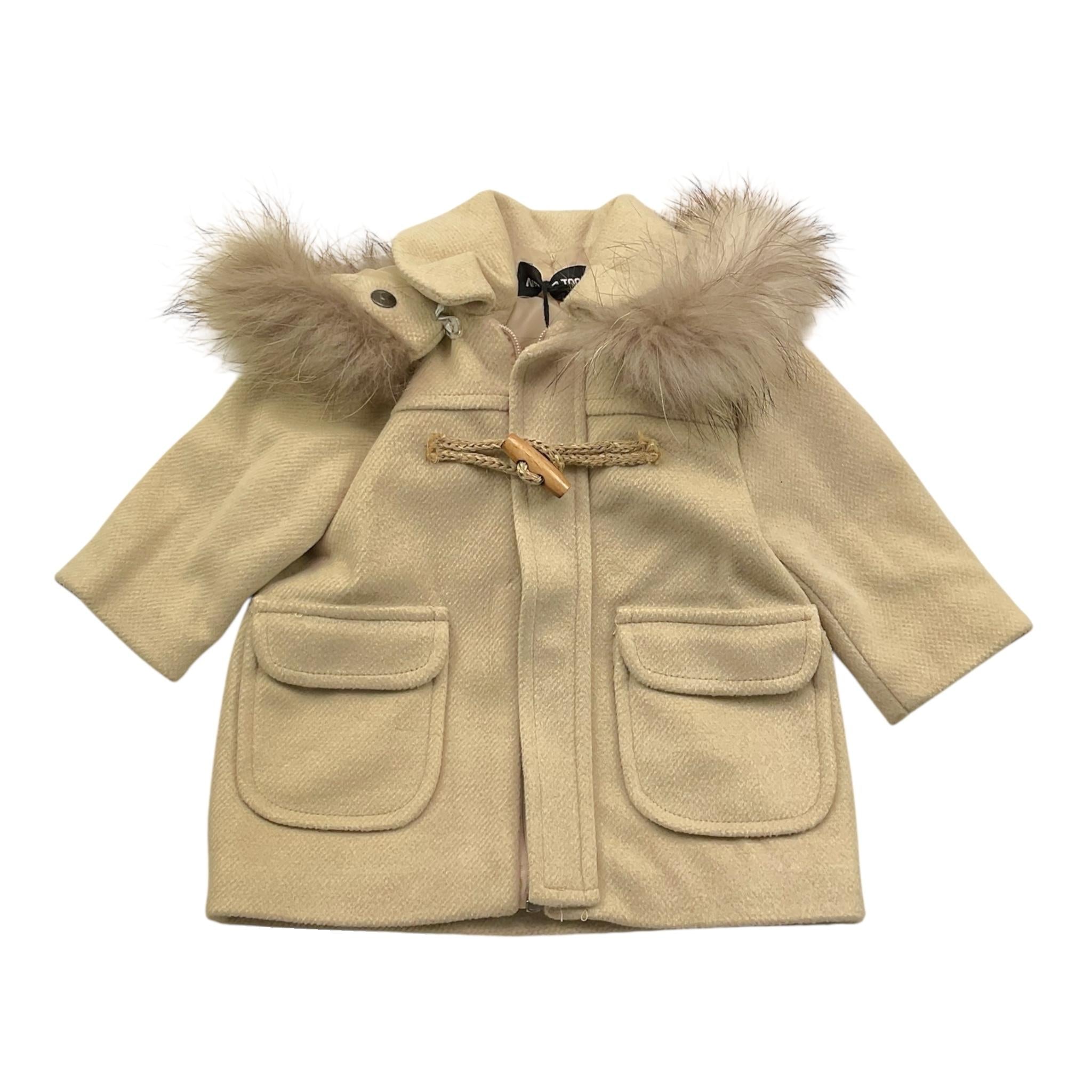 NEVER TOO cappotto tinta unita con cappuccio Beige per Neonato NT2180NX BEIGE NEVER TOO 