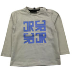JOHN RICHMOND shirt girocollo tinta unita con stampa in contrasto Grigio per Neonato RIA25060TS GRIGIO JOHN RICHMOND 