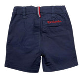 US Pollo Assn Bermuda Solid Color Adjustable Waist Blue For Baby