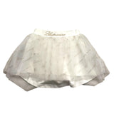 Miss Blumarine Plain Tulle Skirt With Cream Logo For Girls
