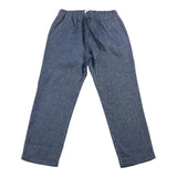 Distrett Denim Fabric Pants Solid Color With Elastic Waist Blue For Boys