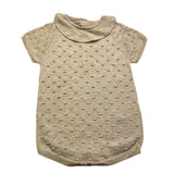 Wedoble Baby Romper Half-Length Beige Dyed
