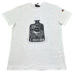Monnalisa T-Shirt Girocollo Tinta Unita con Stampa per Bambino 253603 BIANCO MONNALISA 